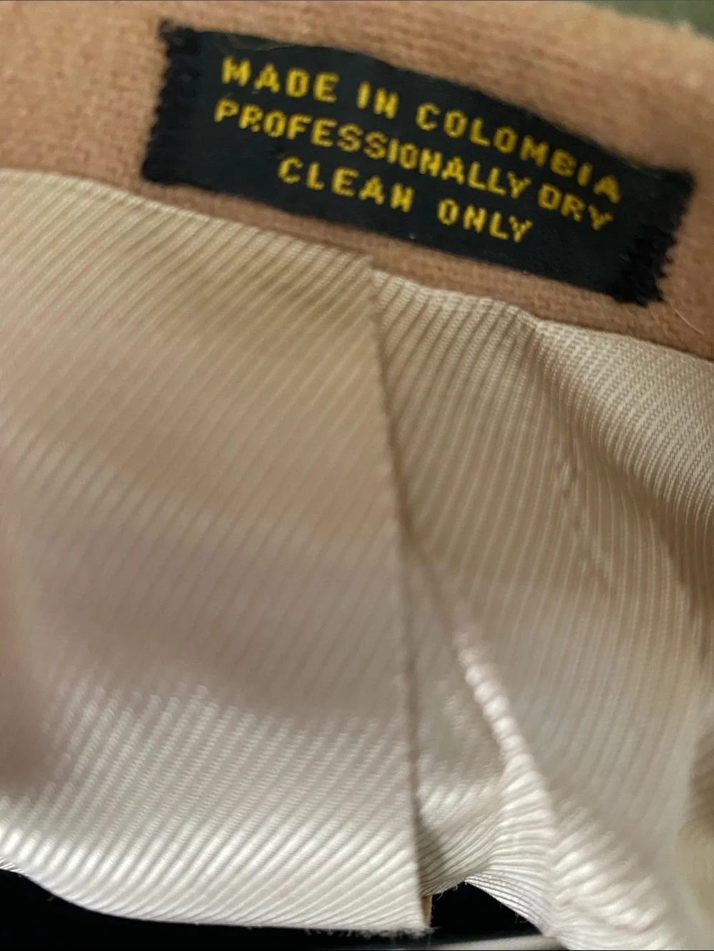 Oscar de la Renta Men’s 46L Long Camel Blazer Wool Cashmere Sport Coat